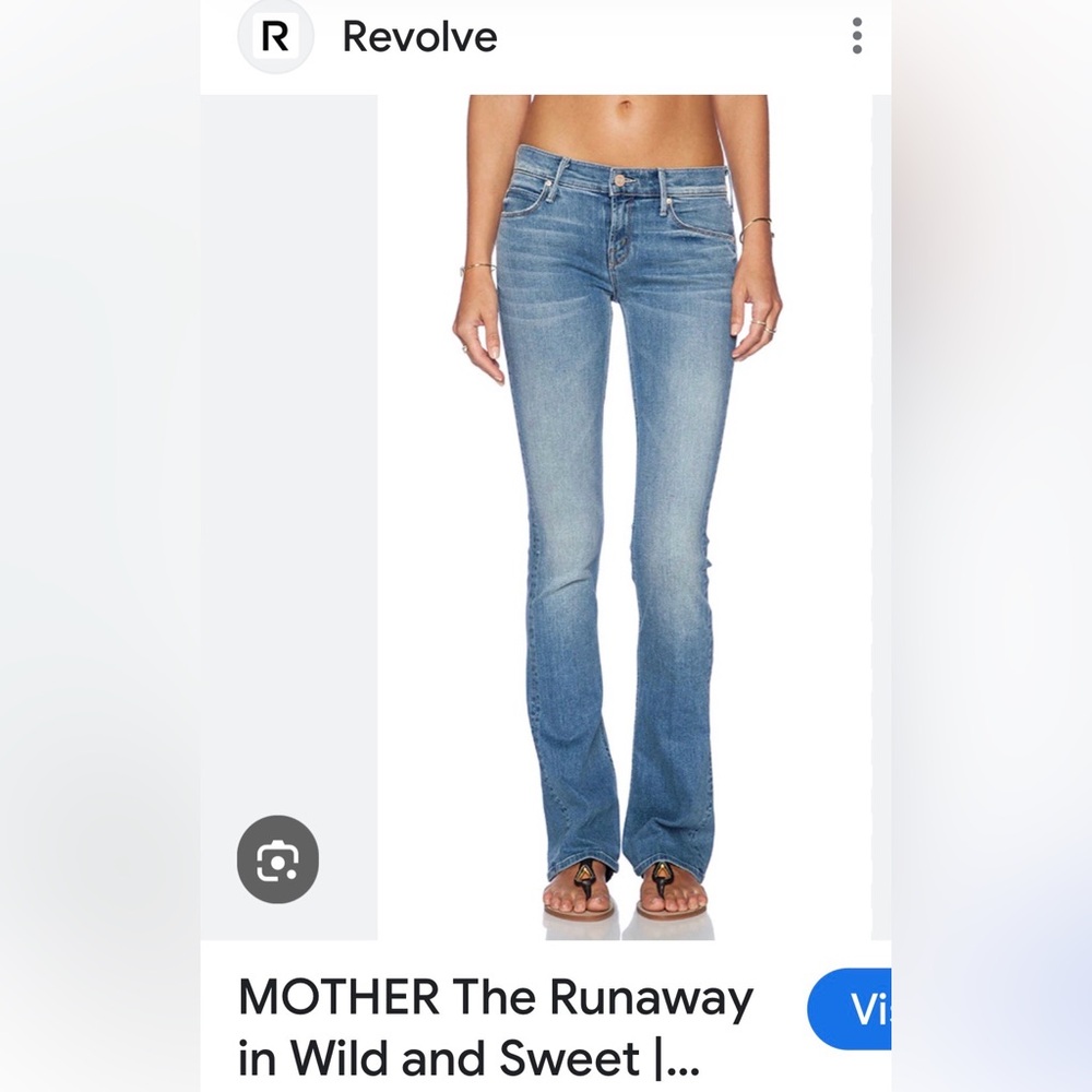 MOTHER Boot Cut Jeans - Light Blue